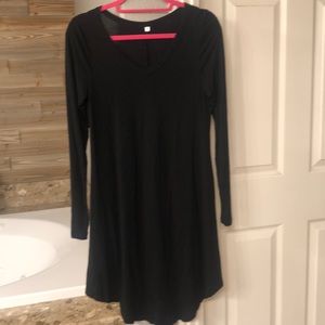Jouica long sleeve black dress